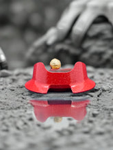 Load image into Gallery viewer, Painted Puffco Peak Red/Gold Dust Anti-Tip Base