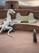 Load image into Gallery viewer, Painted Puffco Peak White/Black Dragon Skin Anti-Tip Base