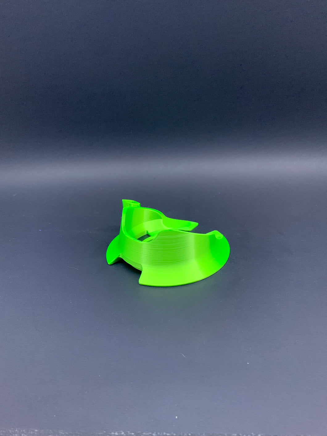 3D Printed Puffco Peak Silk Neon Green Anti-Tip Base With Hot Knife Holder